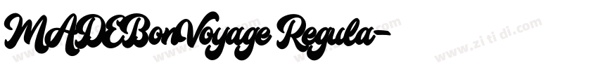MADEBonVoyage Regula字体转换